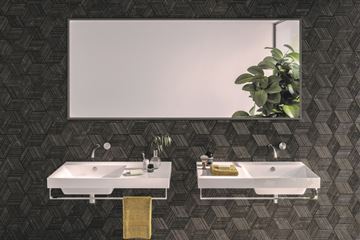 CATALANO ZERO umyvadlo 75 cm, s přepadem, Cataglaze+Silver Titanium 0120780001 Obrázek - fotka