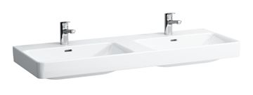 LAUFEN PRO S dvojumyvadlo 130 cm, s přepadem H8149680001091 Obrázek - fotka