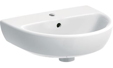 GEBERIT SELNOVA umývátko 50 cm, s otvorem pro baterii a přepadem