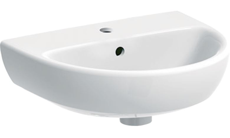 GEBERIT SELNOVA umývátko 50 cm, s otvorem pro baterii a přepadem 500.295.01.7 Obrázek - Hlavní obrázek