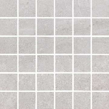 ABITARE TRUST mozaika 30x30(5x5) cm, lepená na síti, mat, silver