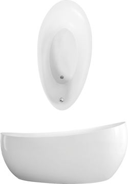 VILLEROY & BOCH AVEO volně stojící vana 190x95 cm, quaryl, bílá alpin UBQ194AVE9W1V-01 Obrázek - fotka