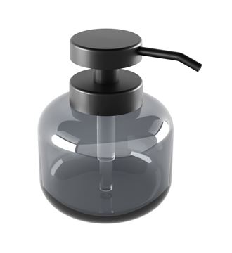 NIMCO ABU dávkovač tekutého mýdla 400 ml, sklo, černá