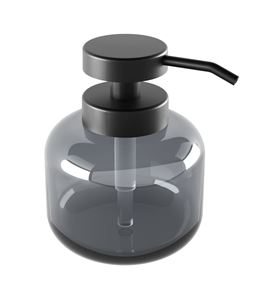 NIMCO ABU dávkovač tekutého mýdla 400 ml, sklo, černá