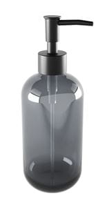 NIMCO ABU dávkovač tekutého mýdla 370 ml, sklo, černá