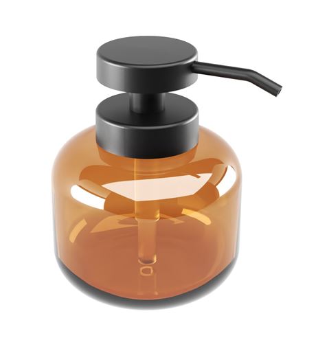 NIMCO ABU dávkovač tekutého mýdla 400 ml, sklo, hnědá/matná černá ABH 31-88 Obrázek - Hlavní obrázek