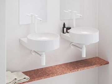 RAVAK ELEGANTA umyvadlová stojánková baterie, EcoFlow, BeCool, matná bílá X070420 Obrázek - fotka