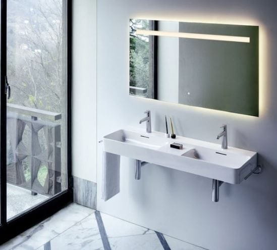 LAUFEN LEELO zrcadlo 180x70 cm s osvětlením, s regulací stmívání, se senzorem H4477029501441 Obrázek - fotka