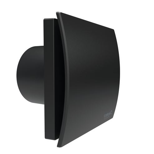 CATA UC 10 SILENTIS HYGRO BLACK axiální vetilátor 96,6 mm, nástěnný/stropní, s časovačem, čidlem vlhkosti a zpětnou klapkou 01222200 Obrázek - fotka