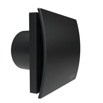 CATA UC 10 SILENTIS HYGRO BLACK axiální vetilátor 96,6 mm, nástěnný/stropní, s časovačem, čidlem vlhkosti a zpětnou klapkou 01222200 Obrázek - fotka