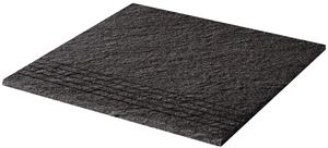 RAKO TAURUS GRANIT schodovka 30x30 cm, mat reliéf, černá