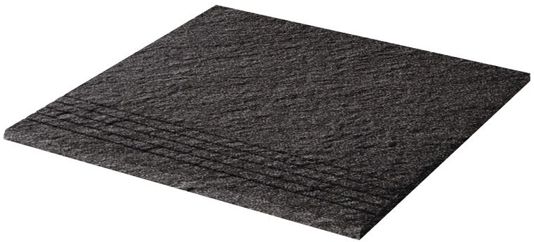 RAKO TAURUS GRANIT schodovka 30x30 cm, mat reliéf, černá TCV34069 Obrázek - Hlavní obrázek