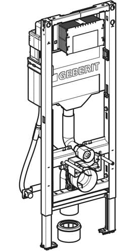 GEBERIT DUOFIX montážní prvek pro WC 112 cm, se splachovací nádržkou Sigma 12 cm 111.350.00.6 Obrázek - fotka