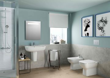 IDEAL STANDARD MIRROR & LIGHT zrcadlo 60x70 cm, s osvětlením, s vyhříváním T3340BH Obrázek - fotka