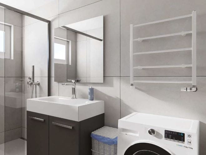 CONCEPT 200 RELAX koupelnový radiátor 600/695, boční připojení, sněhově bílá DTWS06950600SK015016 Obrázek - fotka