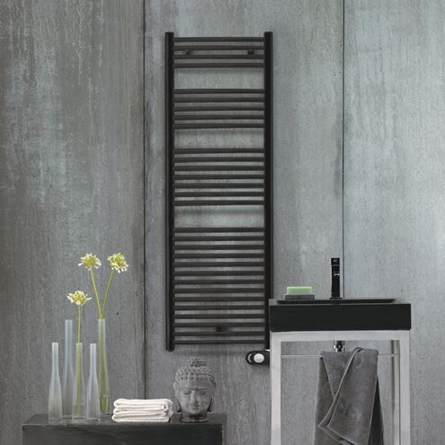 ZEHNDER AURA koupelnový radiátor 1300/600, elektrický, s topnou tyčí, chrom PBECZ-120-60/MQ Obrázek - fotka