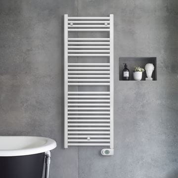 ZEHNDER AURA koupelnový radiátor 1540/600, elektrický, s topnou tyčí, chrom PBECZ-150-60/MQ Obrázek - fotka
