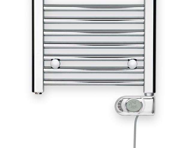 ZEHNDER AURA koupelnový radiátor 1540/600, elektrický, s topnou tyčí, chrom PBECZ-150-60/MQ Obrázek - fotka