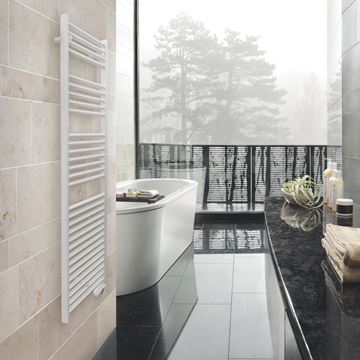 ZEHNDER AURA koupelnový radiátor 1540/600, elektrický, s topnou tyčí, chrom PBECZ-150-60/MQ Obrázek - fotka