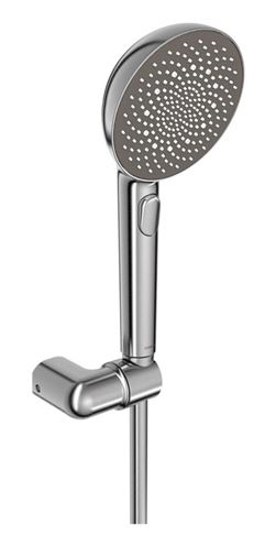 HANSA AURELIA sprchová souprava 3-dílná, ruční sprcha pr. 110 mm, 3 proudy, hadice, držák, broušená ocel 4717012080 Obrázek - Hlavní obrázek