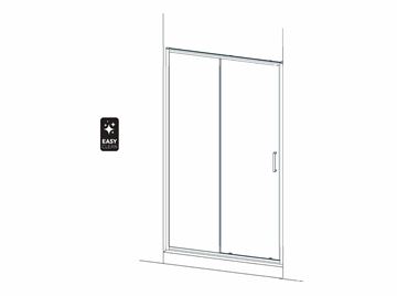 EASY+ sprchové dveře 120x195 cm, posuvné, bright alu/sklo transparent EASDS0120BATR Obrázek - fotka