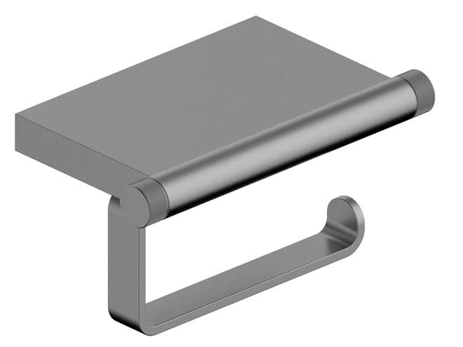 EASY+ STYLE držák toaletního papíru s poličkou, nástěnný, gun metal  EASP155-GM Obrázek - Hlavní obrázek