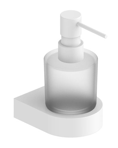 EASY+ dávkovač tekutého mýdla 200 ml, nástěnný, sklo, matná bílá EASP989-MW Obrázek - Hlavní obrázek