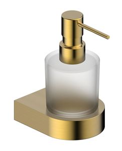 EASY+ dávkovač tekutého mýdla 200 ml, nástěnný, sklo, broušená zlatá