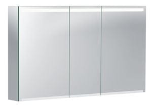 GEBERIT OPTION zrcadlová skříňka 120x70x15 cm, osvětlení, s vypínačem a el. zásuvkou