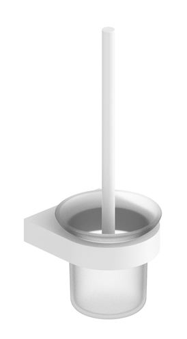 EASY+ WC štětka, nástěnná, sklo, matná bílá EASP994-MW Obrázek - Hlavní obrázek