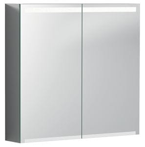 GEBERIT OPTION zrcadlová skříňka 75x70x15 cm, osvětlení, s vypínačem a el. zásuvkou