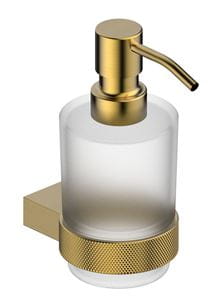 EASY+ STYLE dávkovač tekutého mýdla 200 ml, nástěnný, sklo, broušená zlatá