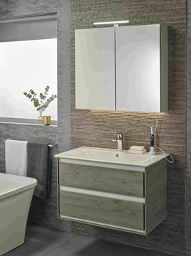 IDEAL STANDARD MIRROR & LIGHT PANDORA LED svítidlo na zrcadlo, 5700 K, 880 lm, 8 W, 308 mm, chrom T320967 Obrázek - fotka