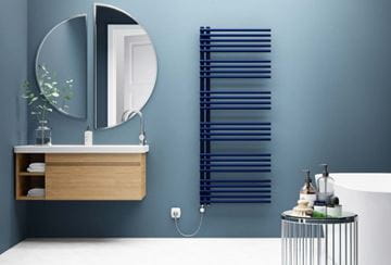 CONCEPT 200 FINGRA koupelnový radiátor 1246/600, klasické připojení, matná černá CFN12460600SK515017 Obrázek - fotka