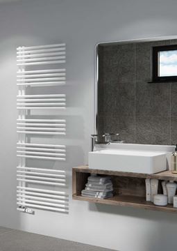 CONCEPT 200 FINGRA koupelnový radiátor 1510/500, klasické připojení, matná bílá RAL9016 CFN15100500SK055017 Obrázek - fotka