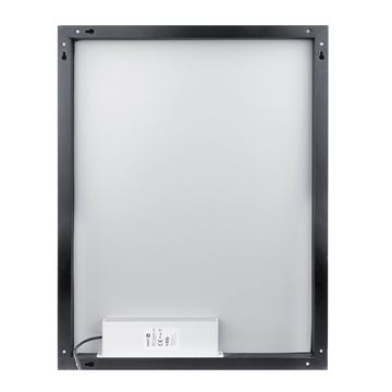 NIMCO ZP 13000 zrcadlo 80x70 cm, reverzibilní, s osvětlením, s regulací stmívání, s regulací teploty světla, se senzorem, matná černá ZPC 13003VX-90 Obrázek - fotka