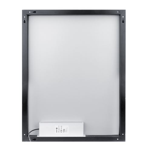 NIMCO ZP 13000 zrcadlo 80x70 cm, reverzibilní, s osvětlením, s regulací stmívání, s regulací teploty světla, se senzorem, matná černá ZPC 13003VX-90 Obrázek - fotka