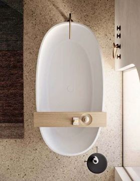 GKI C-SOLID volně stojící vana 176x91 cm, solidtech, matná bílá  7239020021 Obrázek - fotka