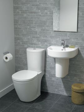 CONCEPT CUBE polosloup pro umývátko, alpská bílá  E784001 Obrázek - fotka