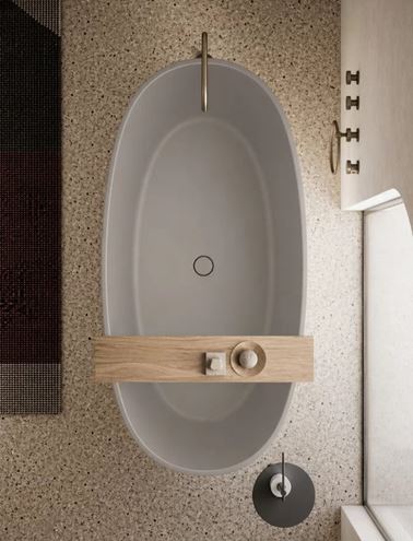 GKI C-SOLID volně stojící vana 176x91 cm, solidtech, tortora 7239020032 Obrázek - fotka