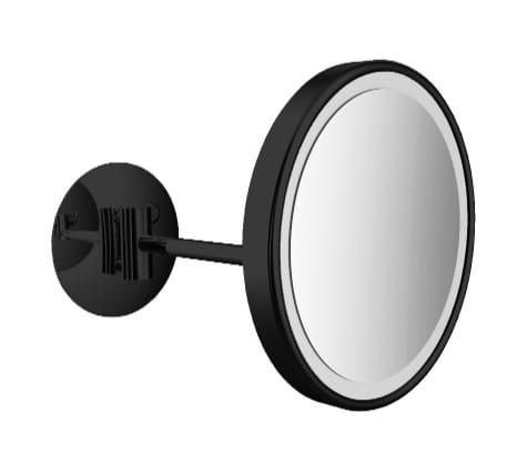 EMCO CONCEPT BLACK kosmetické zrcátko 203 mm, zvětšovací, s osvětlením, černá CB109413308 Obrázek - Hlavní obrázek