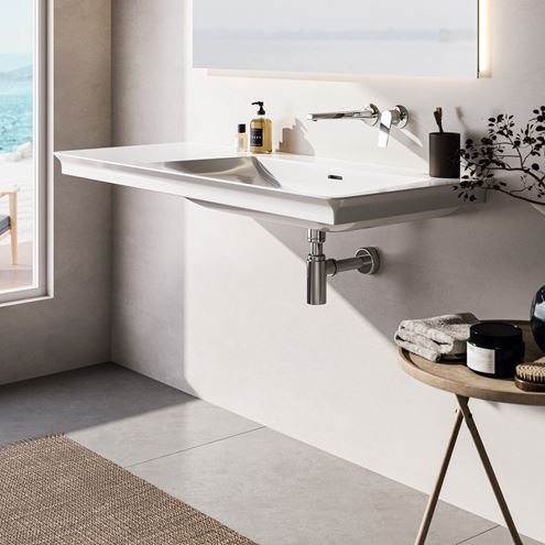 IDEAL STANDARD CONNECT designový sifon k umyvadlu DN32, s převlečnou maticí 5/4, chrom J3747AA Obrázek - fotka