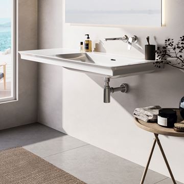 IDEAL STANDARD CONNECT designový sifon k umyvadlu DN32, s převlečnou maticí 5/4, chrom J3747AA Obrázek - fotka