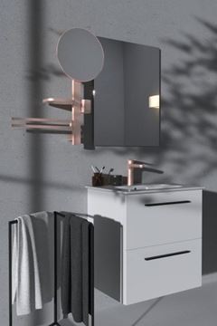 IDEAL STANDARD CERAFINE O umyvadlová stojánková baterie, s odtokovou soupravou, rosé BD131RO Obrázek - fotka