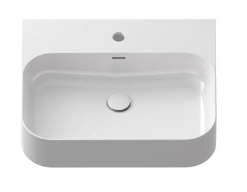 RAVAK CERAMIC SLIM WALL R umyvadlo 55,3 cm, s otvorem pro baterii a přepadem