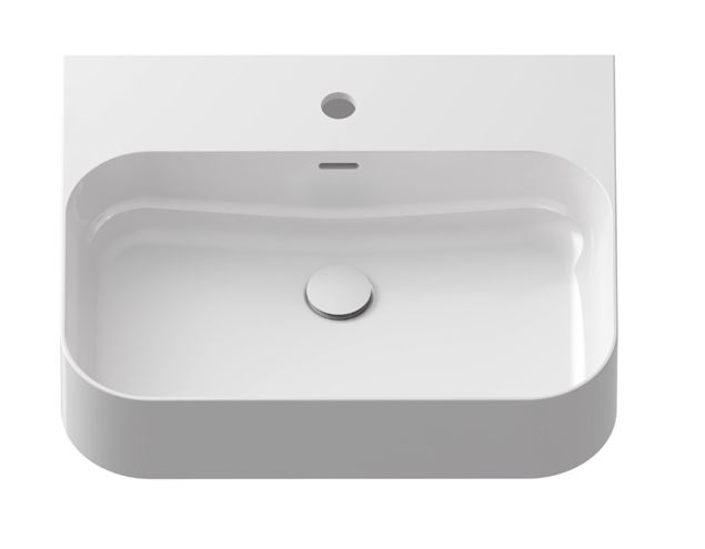 RAVAK CERAMIC SLIM WALL R umyvadlo 55,3 cm, s otvorem pro baterii a přepadem XJX01155000 Obrázek - Hlavní obrázek