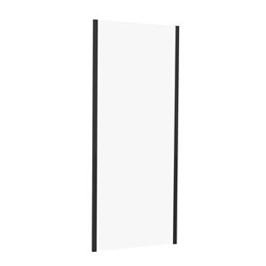 EASY+ boční stěna 90x195 cm, matná černá/čiré sklo