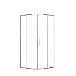 EASY+ sprchový kout 80x80 cm, R550, posuvné dveře, bright alu/sklo transparent