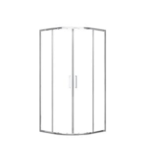EASY+ sprchový kout 100x100 cm, R550, posuvné dveře, bright alu/sklo transparent