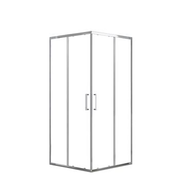 EASY+ sprchový kout 80x80 cm, rohový vstup, posuvné dveře, bright alu/sklo čiré